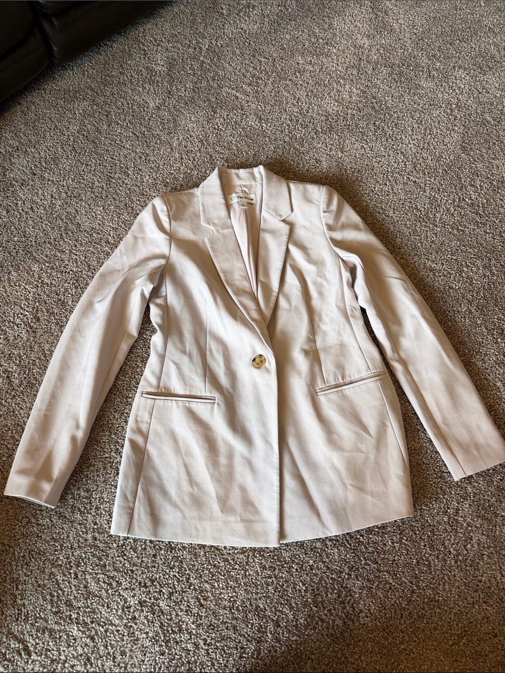 Tailored Lilac Single-Button Blazer